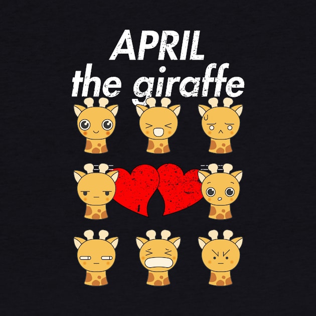 April The Giraffe Emoji Funny by RaisedByBears